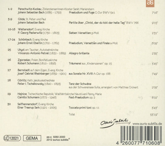 Orgellandschaft Oberlausitz (BACH/EBERLIN/PETRALI) - Matthias Grünert