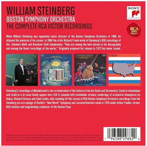 WILLIAM STEINBERG & BOSTON SYMPHONY ORCHESTRA: The Complete RCA Victor Recordings (4 CDS)