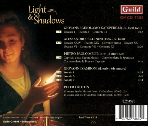 LIGHT AND SHADOWS: Lute music of Italian Baroque - Peter Croton