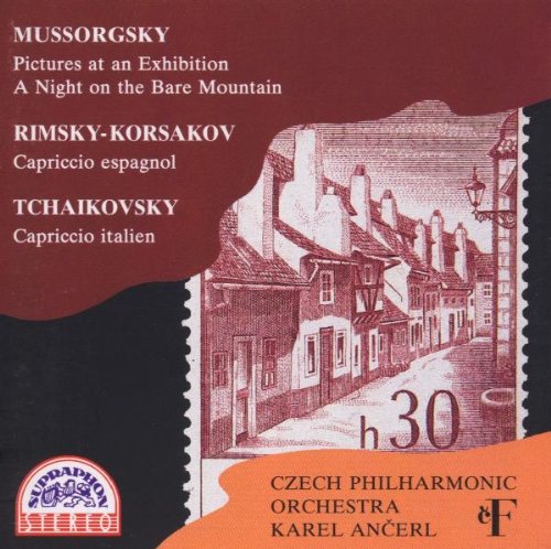 Mussorgsky: Pictures at An Exhibition; A Night on Bare Mountain; Rimsky-Korsakov: Capriccio espagnol; Tchaikovsky: Capriccio italien - Karel Ancerl, Czech Philharmonic