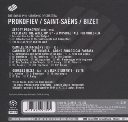 Prokofiev: Peter and the Wolf; Saint-Saens: Carnival of the Animals & Bizet: Jeux d'enfants - Royal Philharmonic Orchestra