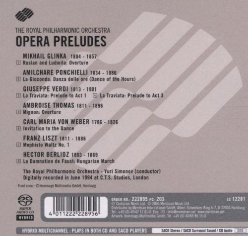 Opera Preludes - Yuri Simionov, Royal Philharmonic (Hybrid SACD)