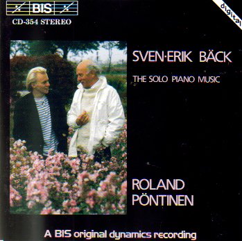BACK: Solo Piano Music - Roland Pöntinen