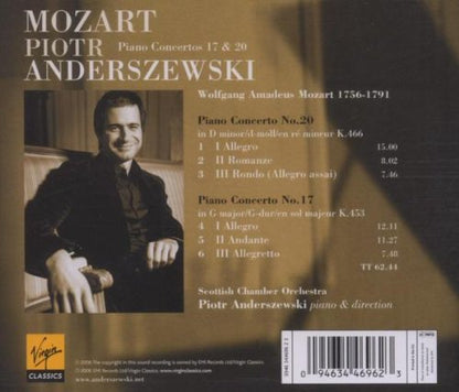 Mozart: Piano Concertos 17 & 20 - PIOTR ANDERSZEWSKI, SCOTTISH CHAMBER ORCHESTRA