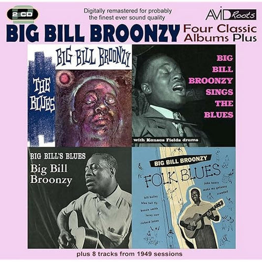 BIG BILL BROONZY - Four Classic Albums Plus (Big Bill's Blues / Big Bill Broonzy Sings The Blues / Folk Blues / The Blues) (2 CDs)