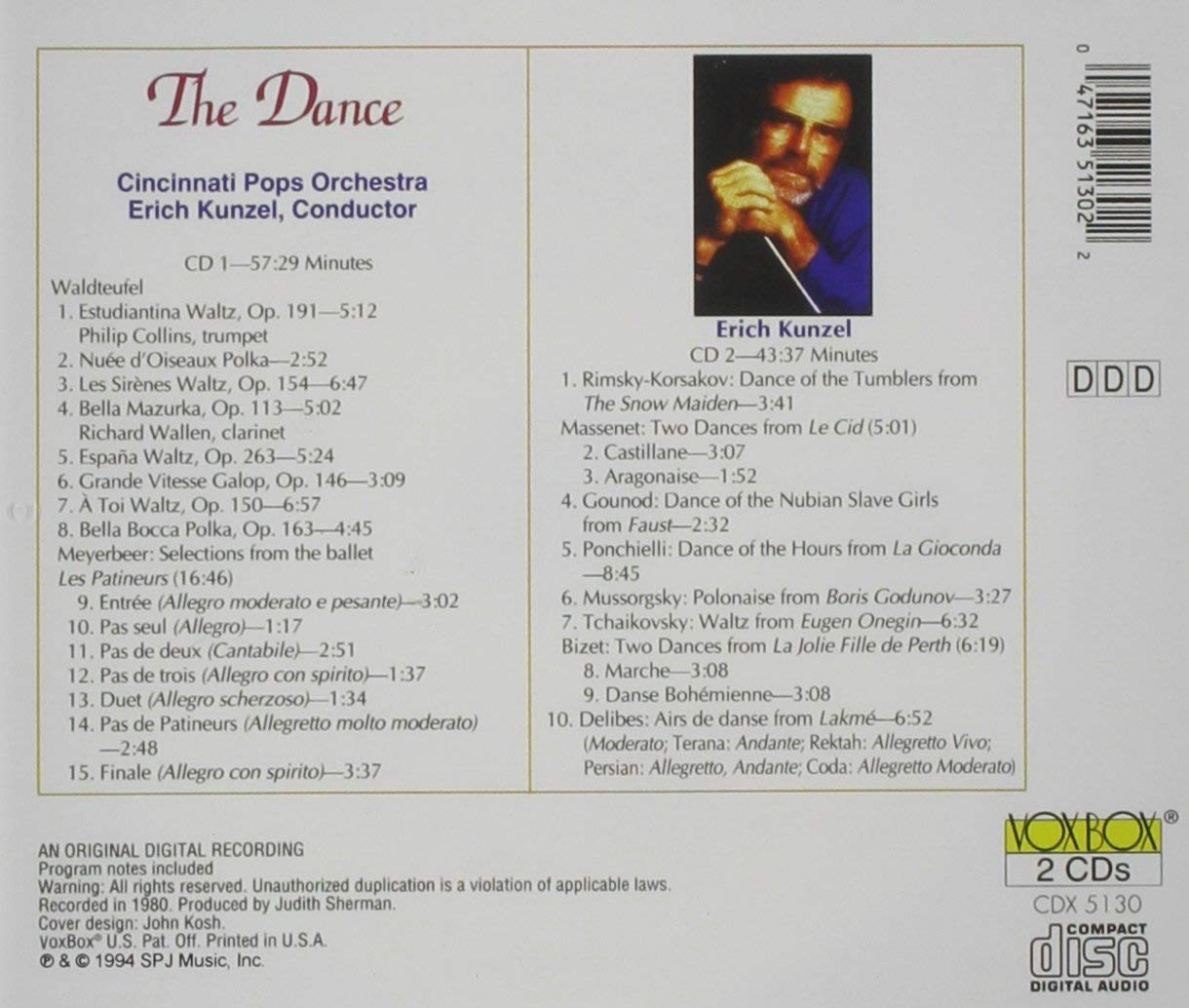 THE DANCE - KUNZEL, CINCINNATI POPS (2 CDS)