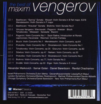 BEST OF MAXIM VENGEROV (11 CDS)