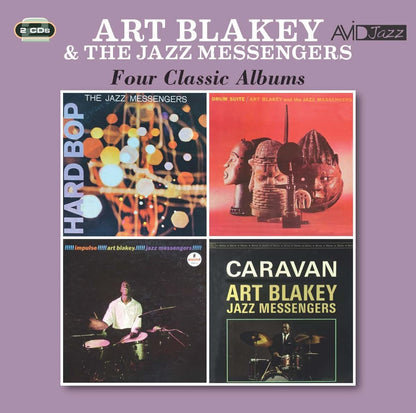 ART BLAKEY & THE JAZZ MESSENGERS - Four Classic Albums (Hard Bop / Drum Suite / !! Impulse!! Art Blakey!! Jazz Messengers!! / Caravan) (2CD)(2 CDs)