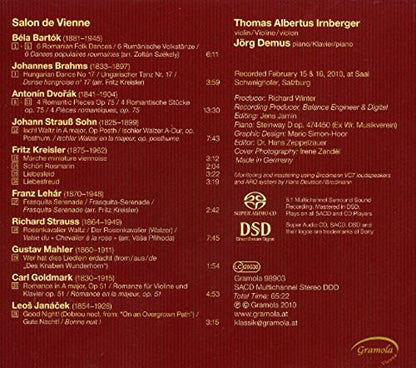 SALON DE VIENNE (BARTOK/BRAHMS/DVORAK/STRAUSS/KREISLER/LEHAR & MORE) - Thomas Albertus Imberger, Jorg Demus (Hybrid SACD)