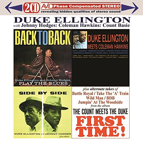 DUKE ELLINGTON / JOHNNY HODGES / COLEMAN HAWKINS / COUNT BASIE - Three Classic Albums Plus (Back To Back / Side By Side / Duke Ellington Meets Coleman Hawkins) (2 CDs)