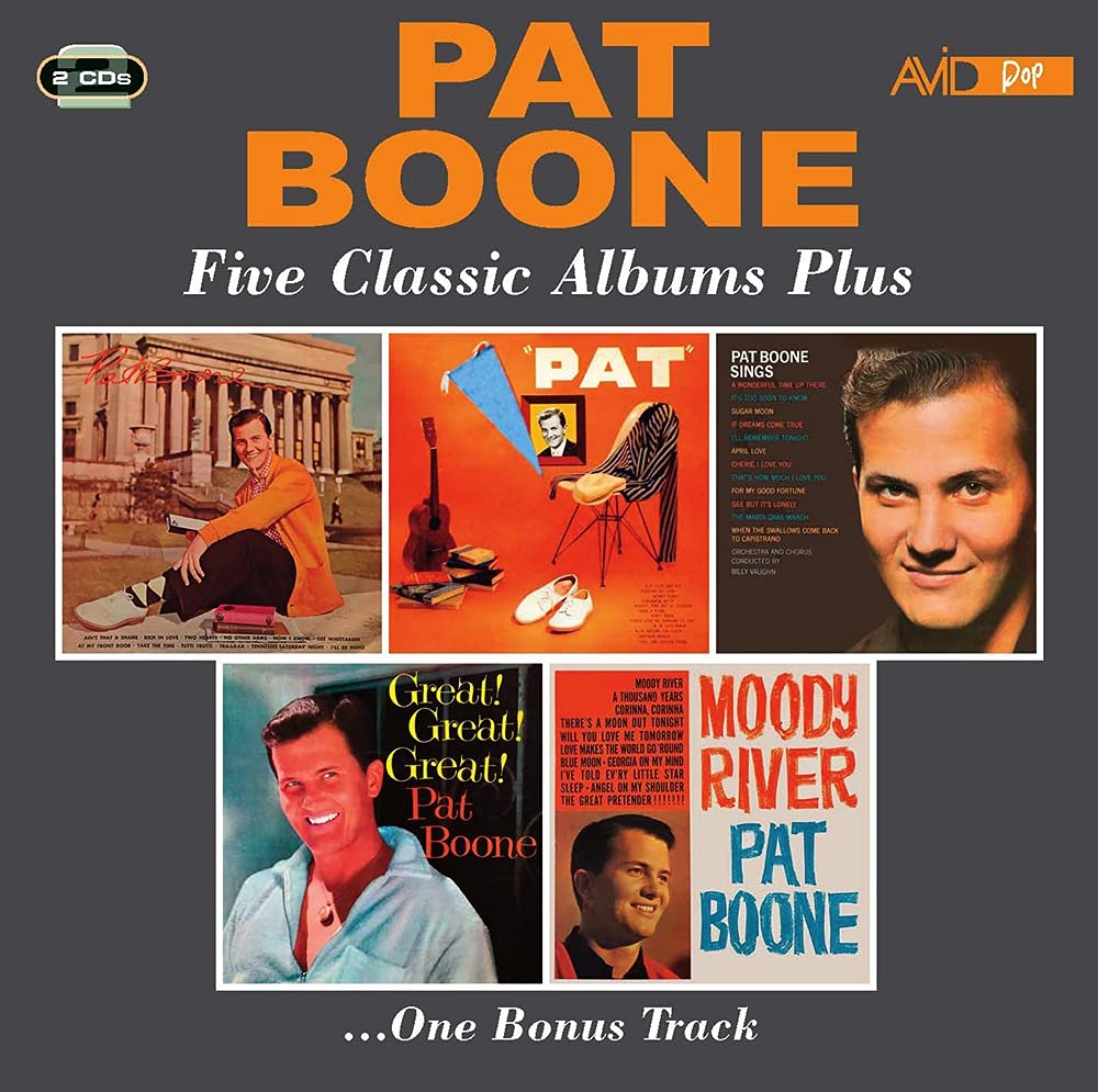 PAT BOONE - Five Classic Albums Plus (Pat Boone / Pat / Pat Boone Sings / Great!, Great!, Great! / Moody River) (2CD)