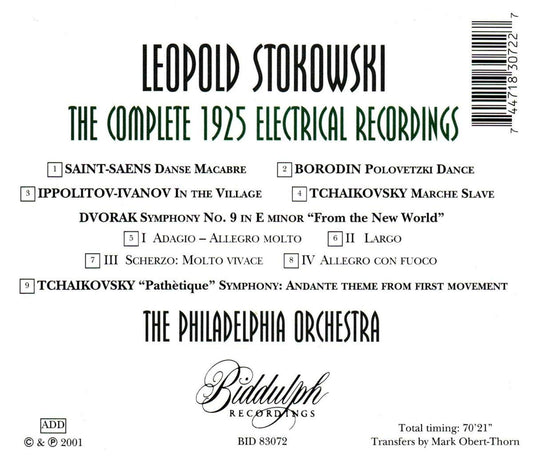 LEOPOLD STOKOWSKI: THE COMPLETE 1925 ELECTRICAL RECORDINGS