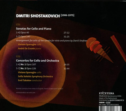 Shostakovich: Sonatas For Cello And Piano Op. 40 & 147; Concertos For Cello And Orchestra Op. 107 & 126 (2 CDs)