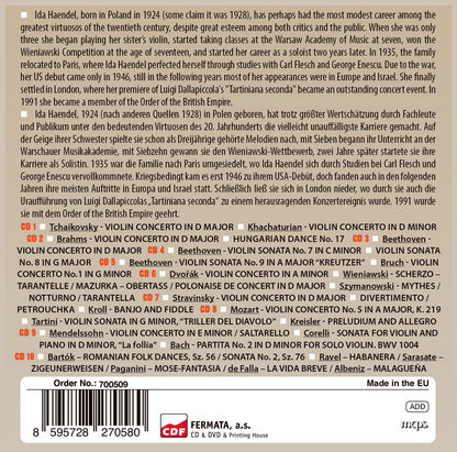 IDA HAENDEL: MILESTONES OF A VIOLIN LEGEND (10 CDS)