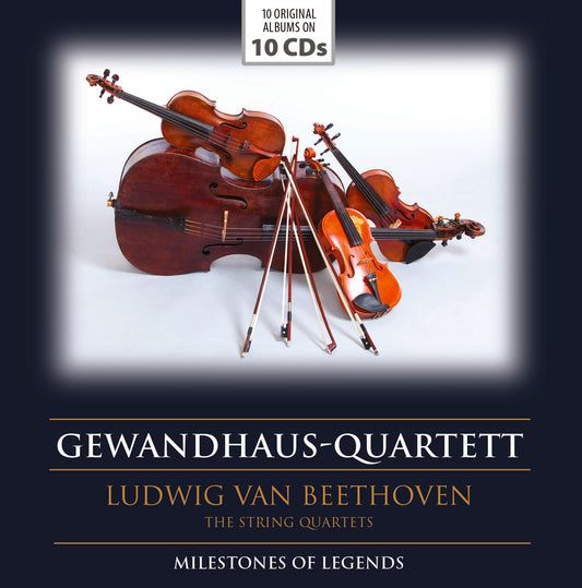 BEETHOVEN: COMPLETE STRING QUARTETS - GEWANDHAUS QUARTETT (10 CDS)