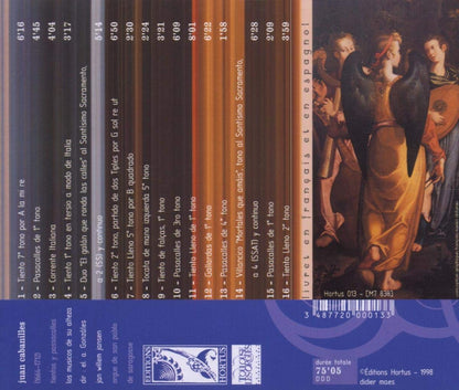 CABANILLES: Tientos y Passacalles - Jan Willem Jansen, orgue de san Pablo de Saragosse