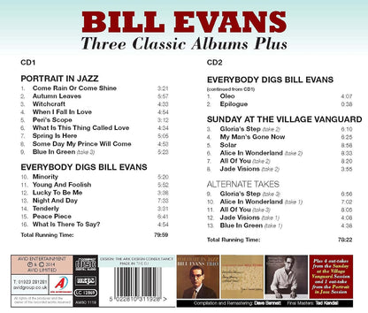 BILL EVANS - Three Classic Albums (2 CDS)