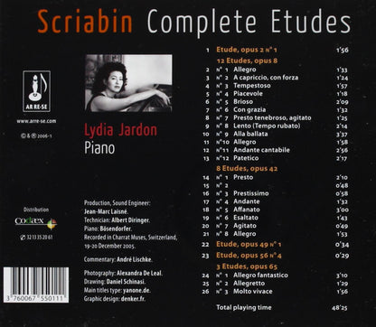 SCRIABIN: Complete Etudes - Lydia Jardon
