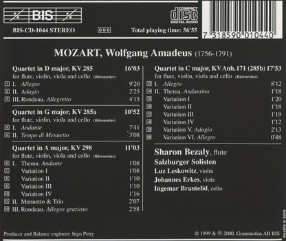 Mozart: Flute Quartets - Sharon Bezaly, Salzburger Solisten