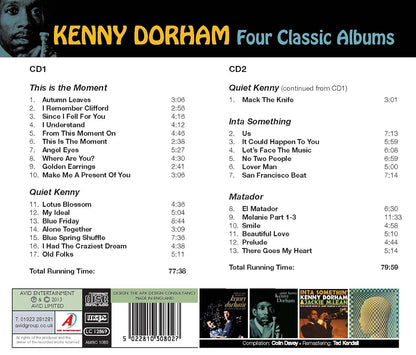 KENNY DORHAM - Four Classic Albums (This Is The Moment / Quiet Kenny / Inta Something / Matador) (2CD)