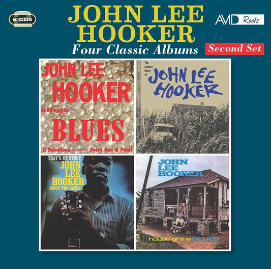 JOHN LEE HOOKER - Four Classic Albums  (Sings Blues / The Country Blues Of John Lee Hooker / That’s My Story - John Lee Hooker Sings The Blues / House Of The Blues) (2CD)