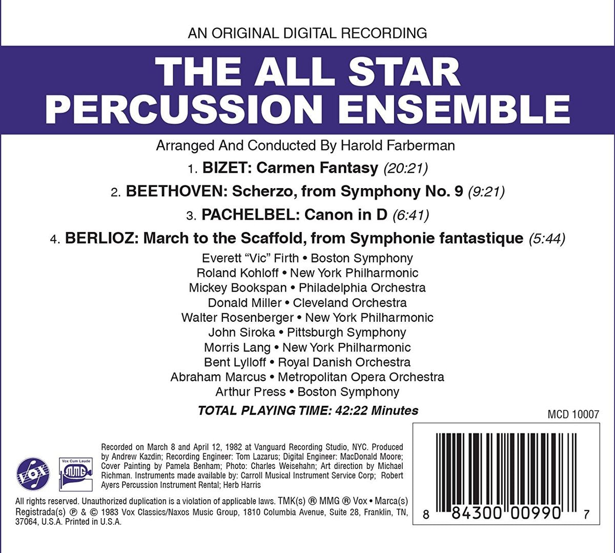 ALL STAR PERCUSSION ENSEMBLE - FARBERMAN