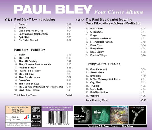 PAUL BLEY - Four Classic Albums (2 CDs)