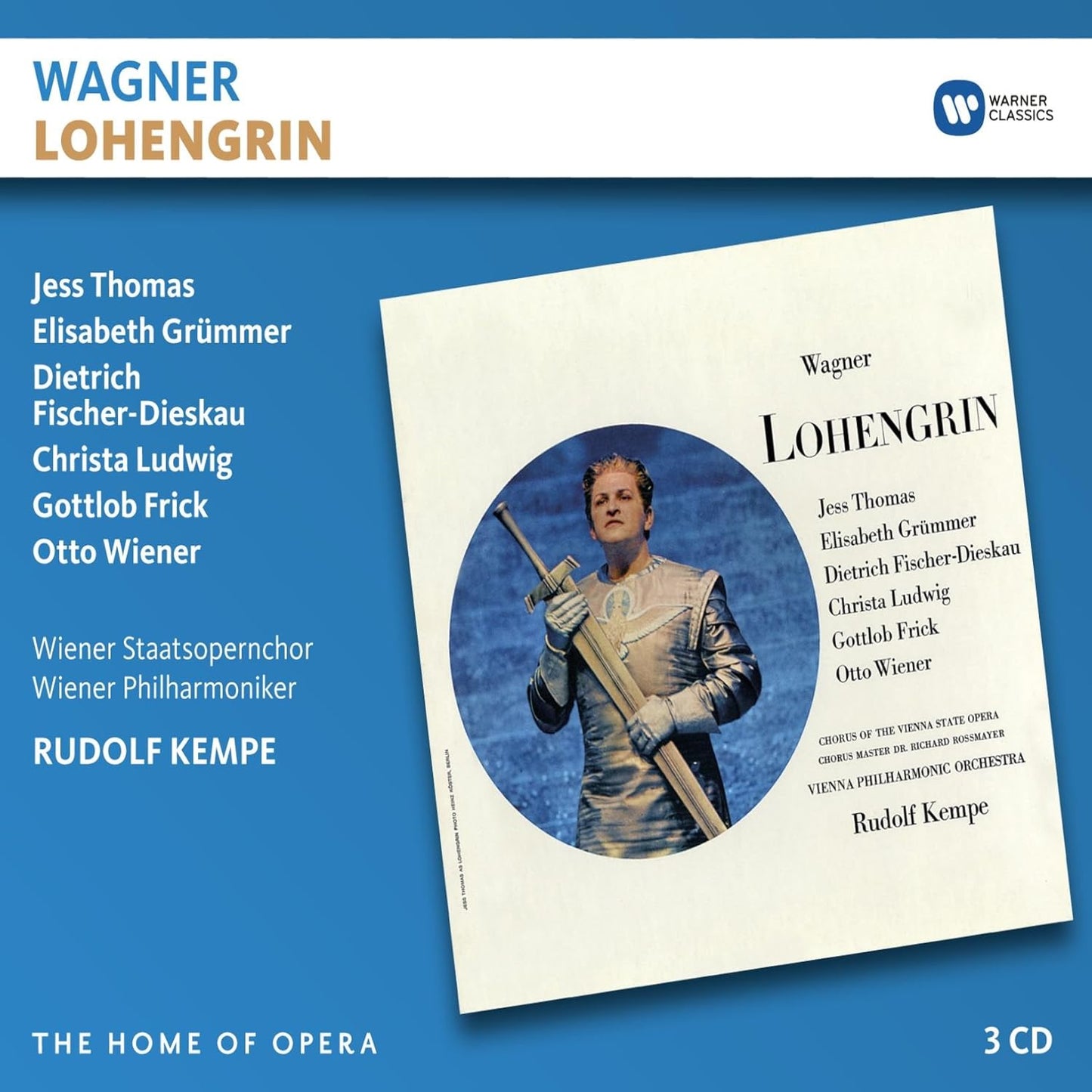 Wagner: Lohengrin - Kempe, Ludwig, Fischer-Dieskau (3 CDs)