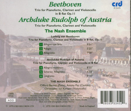 Beethoven: Clarinet Trio In B Flat; Archduke Rudolph: Trio - Nash Ensemble