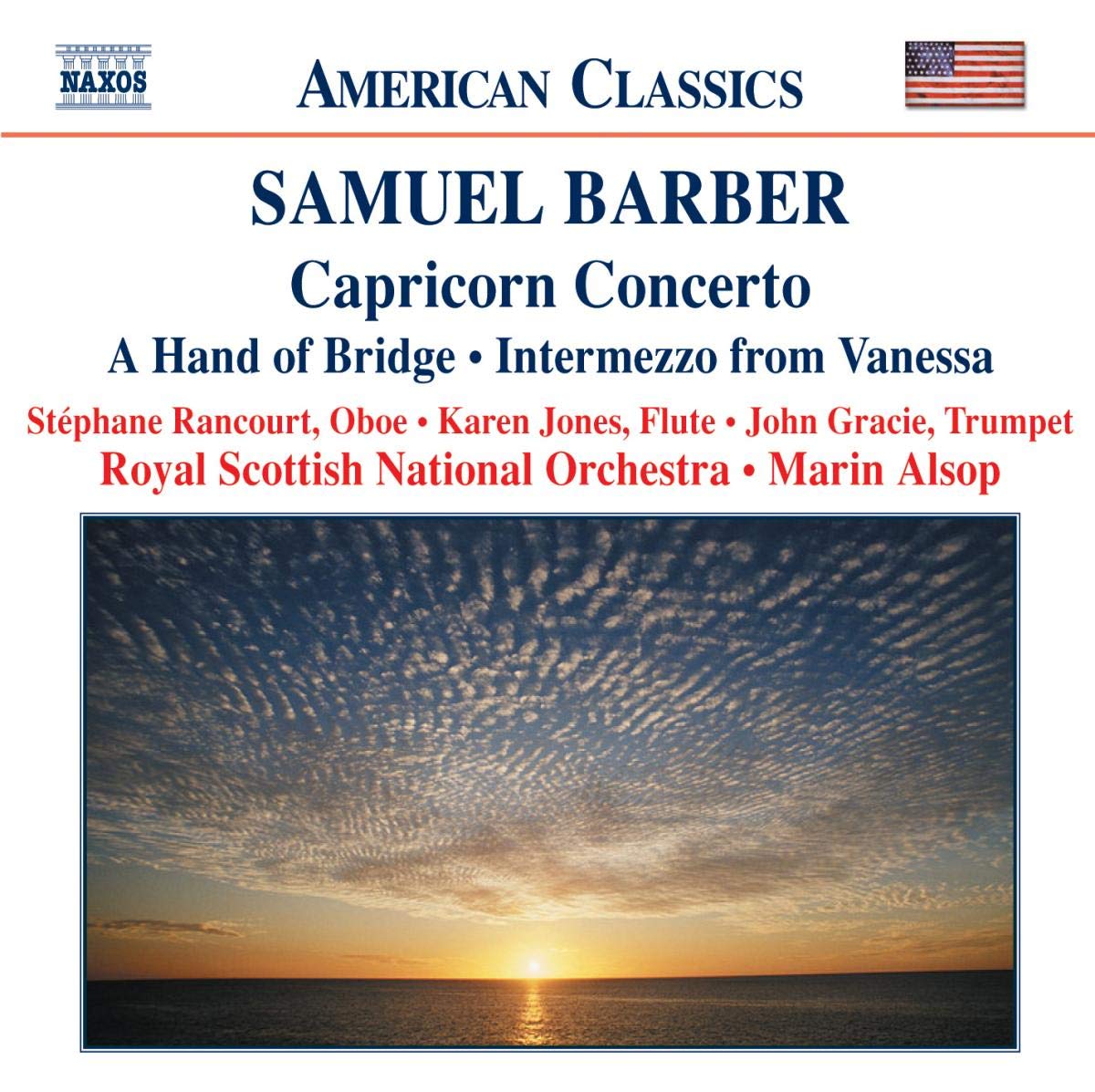 BARBER: Capricorn Concerto; A Hand of Bridge; Canzonetta - Marin Alsop, Royal Scottish National Orchestra