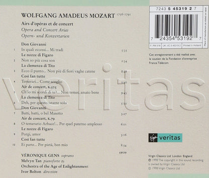 Mozart: Opera & Concert Arias - VERONIQUE GENS, IVOR BOLTON