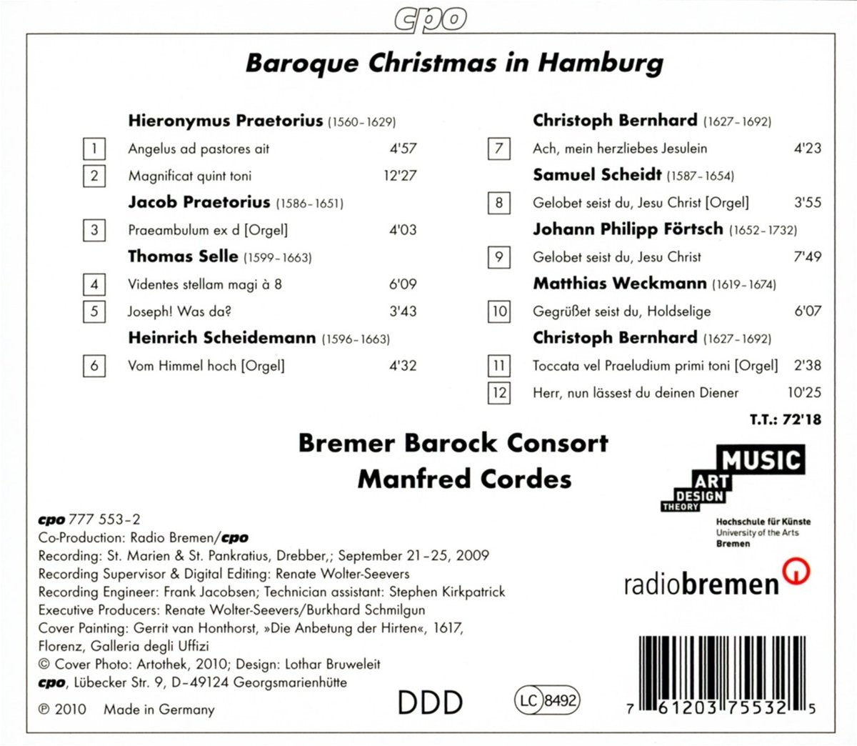 Baroque Christmas in Hamburg - Bremer Barock Consort