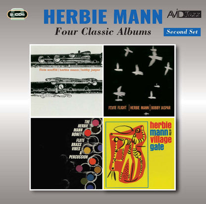 HERBIE MANN - Four Classic Albums (Flute Souffle / Flute Flight / Flute, Brass, Vibes & Percussion / At The Village Gate) (2CD)