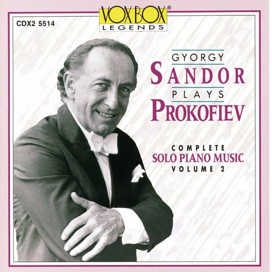 PROKOFIEV: COMPLETE PIANO MUSIC, VOL. 2 - GYORGY SANDOR (2 CDS)