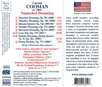 Cooman: Nantucket Dreaming - The Bohuslav Martinů Philharmonic, The Slovak National Symphony Orchestra, Kirk Trevor