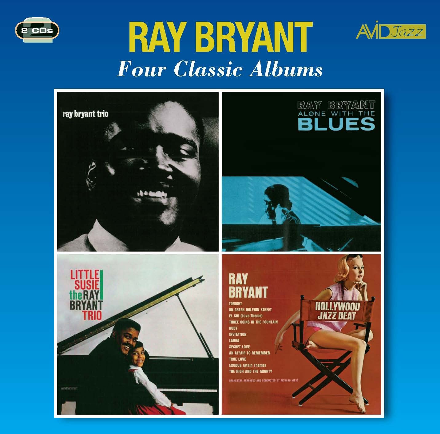 RAY BRYANT - Four Classic Albums (Ray Bryant Trio 1956 / Alone With The Blues / Little Susie / Hollywood Jazz Beat) (2CD)