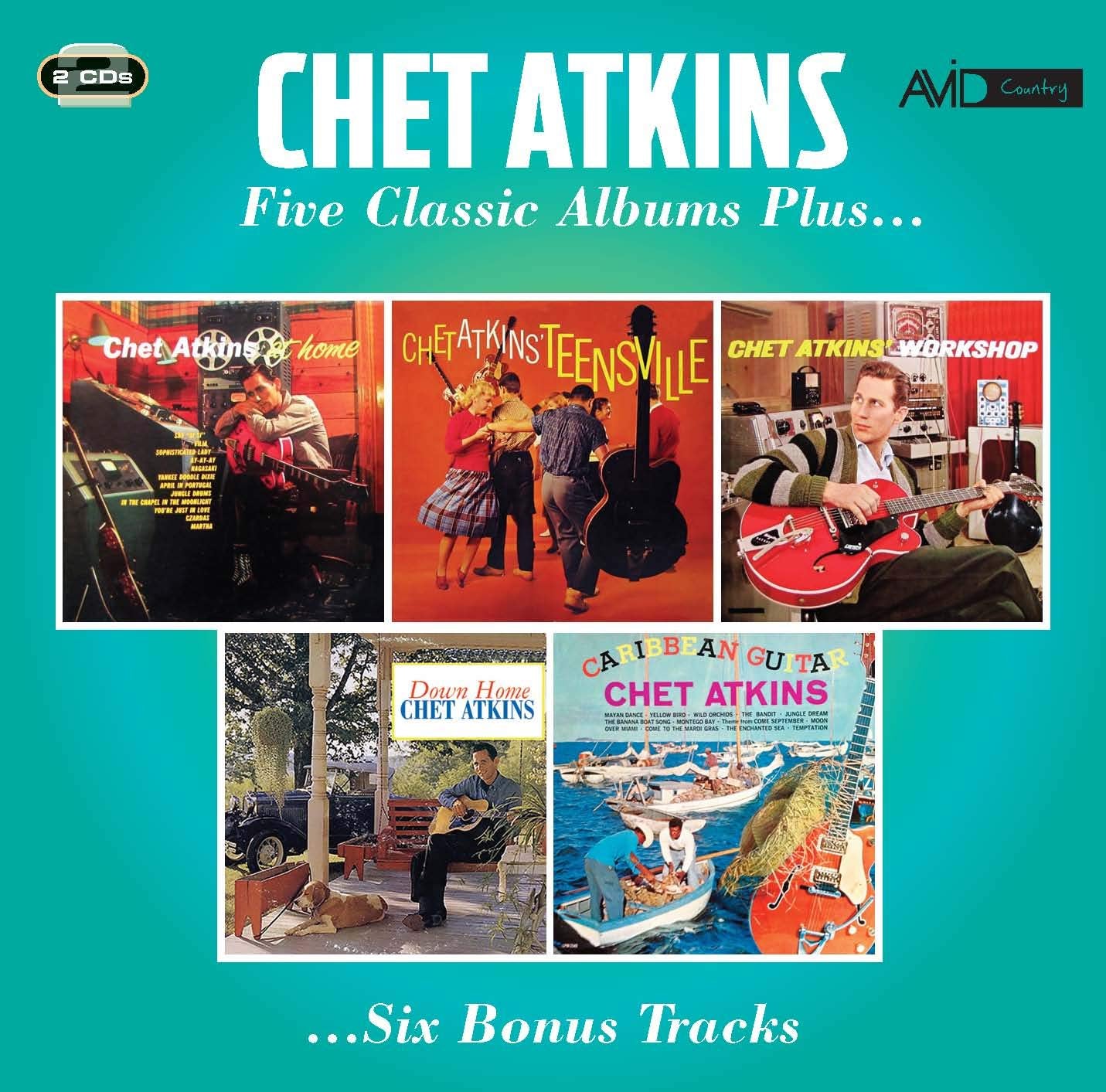 CHET ATKINS - Five Classic Albums Plus (2 CDS)