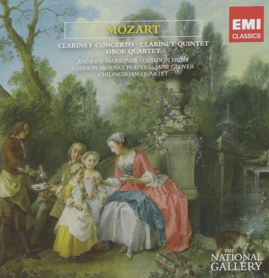 Mozart: Clarinet Concerto, Clarinet Quintet & Oboe Quartet - ANDREW MARRINER / JANE GLOVER / LONDON MOZART PLAYERS