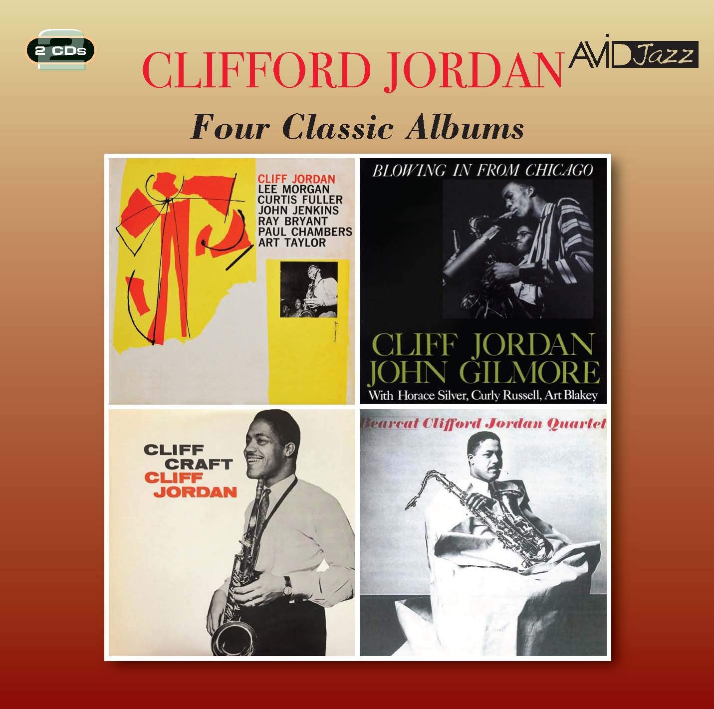 CLIFFORD JORDAN - Four Classic Albums (Cliff Jordan / Blowing In From Chicago / Cliff Craft / Bearcat) (2CD)