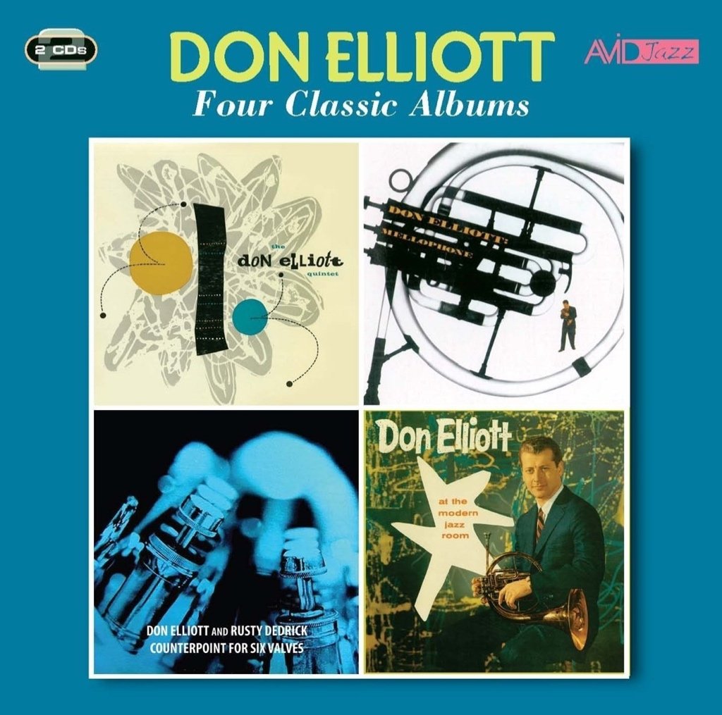 DON ELLIOTT - Four Classic Albums (Don Elliott Quintet / Mellophone / Counterpoint For Six Valves / At The Modern Jazz Room)