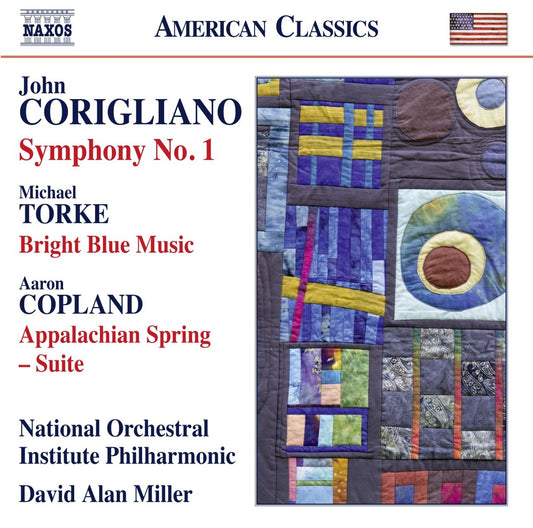 Corigliano: Symphony No. 1; Torke: Bright Blue Music; Copland: Appalachian Spring (Suite) - National Orchestral Institute Philharmonic, David Alan Miller
