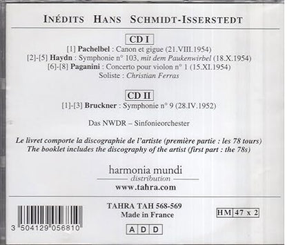 Hans Schmidt-Isserstedt Conducts Bruckner, Pachelbel, Haydn, Paganini (2 CDs)