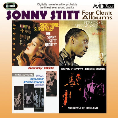 SONNY STITT - Four Classic Albums (Saxophone Supremacy / Personal Appearance / Sits In With The Oscar Peterson Trio / The Battle Of Birdland)