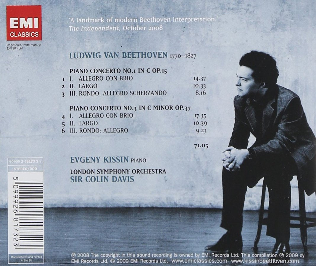 Beethoven: Piano Concertos 1 & 3 - Evgeny Kissin, London Symphony Orchestra, Sir Colin Davis