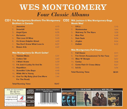 WES MONTGOMERY - Four Classic Albums (The Montgomery Brothers In Canada / So Much Guitar! / Bags Meets Wes! / Full House) (2CD)