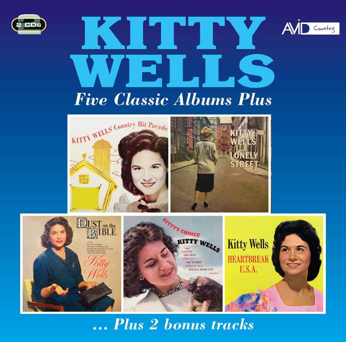 KITTY WELLS - Five Classic Albums Plus (2 CDS)