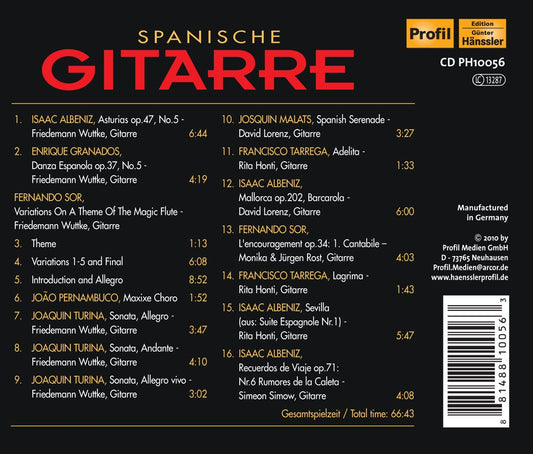 Spanish Guitar Music - Friedemann Wutke