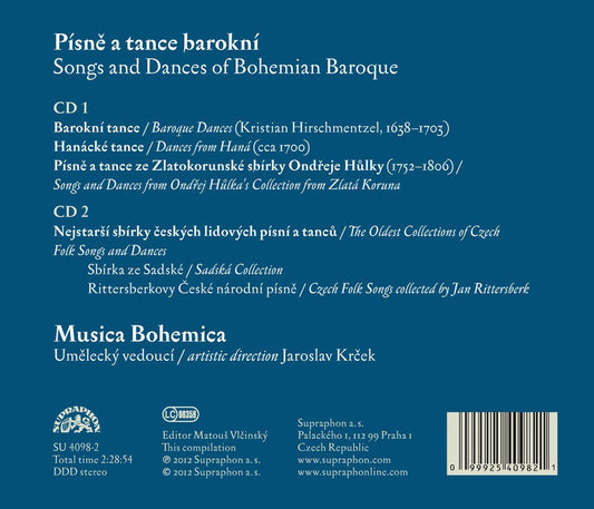Songs and Dances of Bohemian Baroque - Musica Bohemica (2 CDs)