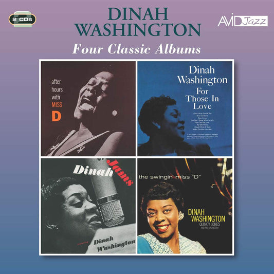 DINAH WASHINGTON - Four Classic Albums (After Hours With Miss D / For Those In Love / Dinah Jams / The Swingin’ Miss D) (2CD)