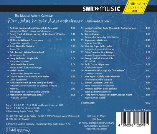 Musikalischer Adventskalender (The Musical Advent Calendar) - 24 Songs for Advent and Christmas